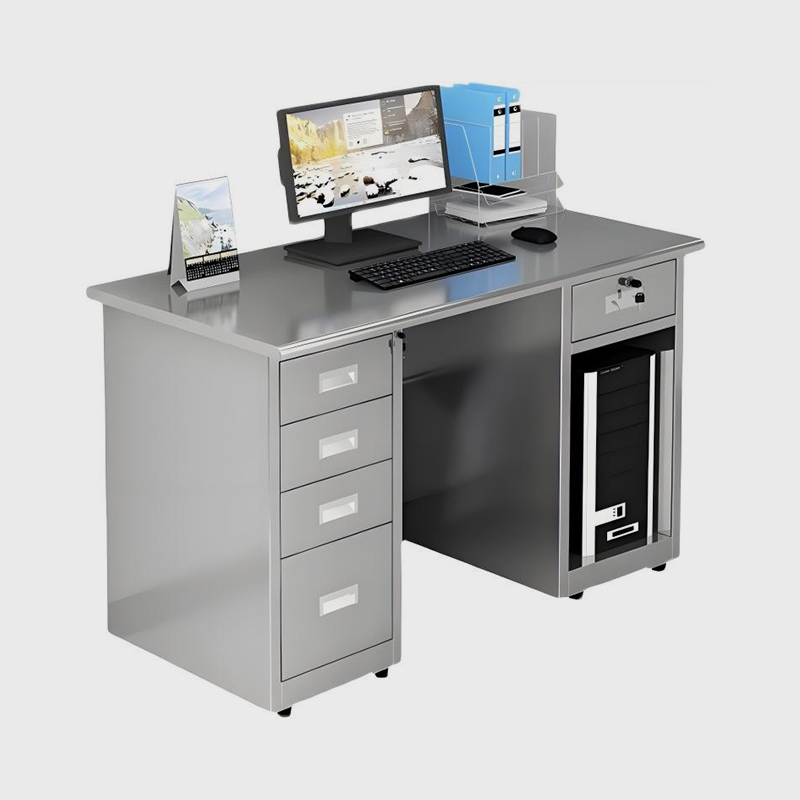 Meja Komputer Stainless Steel Bebas Debu